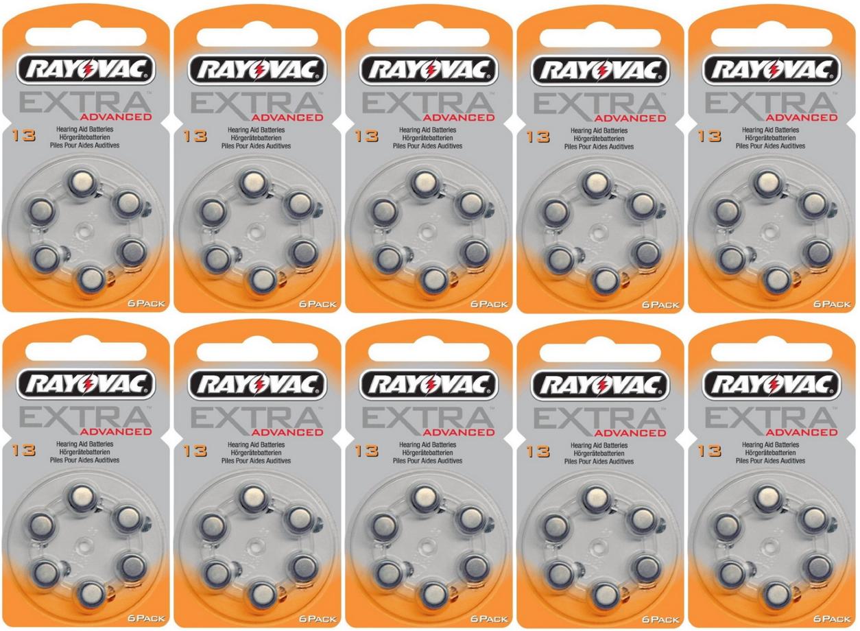 Rayovac gehoorapparaat batterijen - Type 13 - 10 x 6 stuks