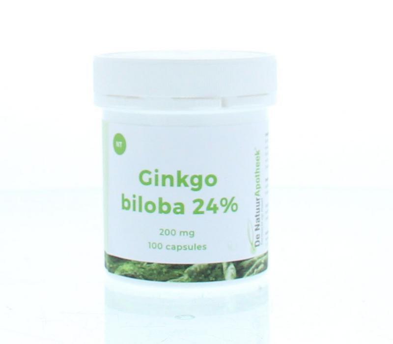 Natuurapotheek Ginkgo biloba 24% 200 mg 100 Capsules