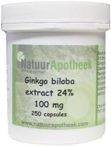 Natuurapotheek Ginkgo biloba 24% 160 mg 250 Capsules