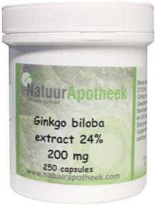 Natuurapotheek Ginkgo biloba 24% 200 mg 250 Capsules