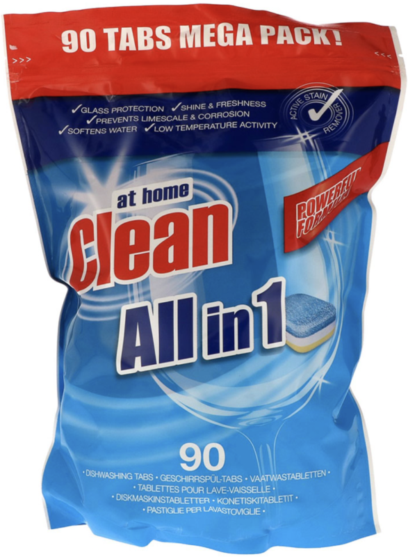 At Home Clean vaatwastabletten all-in-1 90 Stuks