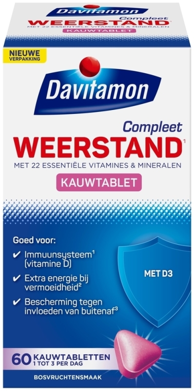 Davitamon Kauwvitamines compleet bosvruchten 60 tabletten