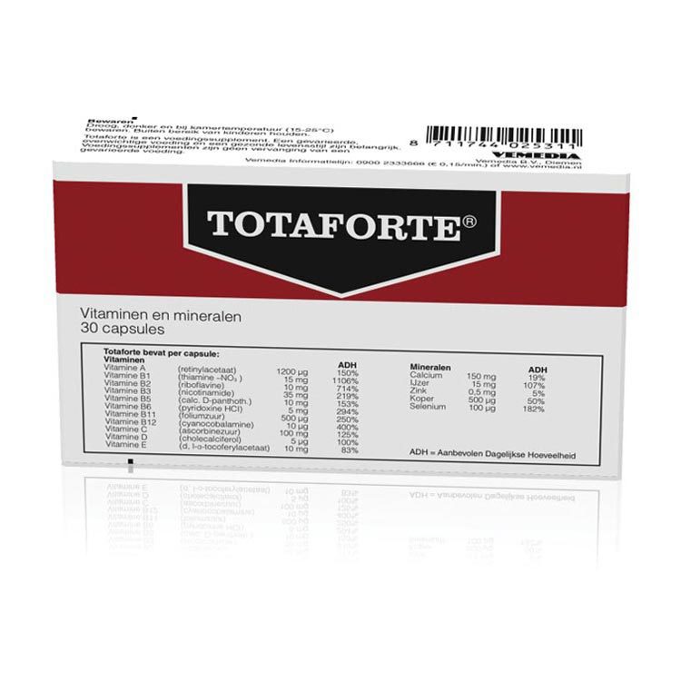 Totaforte Vitaminen en mineralen 30 capsules