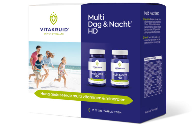 Vitakruid Multi dag & nacht hd 2x30 tabletten