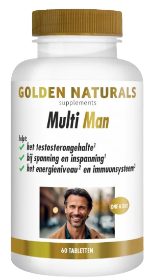 Golden Naturals Multi man 60 tabletten