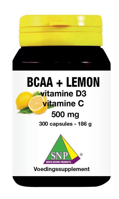 SNP Bcaa lemon vitamine d3 vitamine c 500 mg 300 Capsules