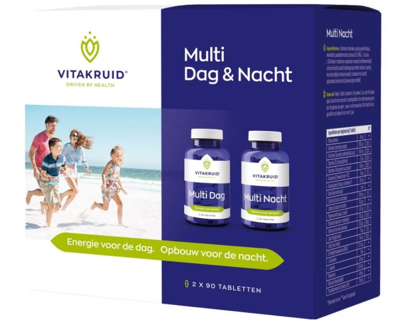 Vitakruid Multi dag & nacht 2x90 tabletten