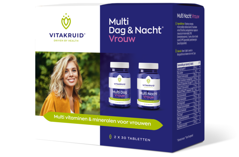 Vitakruid Multi dag & nacht vrouw 2x90 tabletten