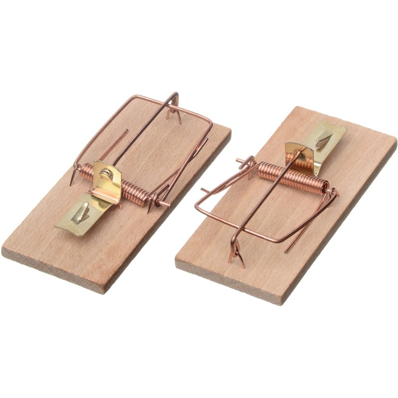 Ubbink Muizenval - 2x stuks - muizenklemmen - 10 cm - Ongediertebestrijding -