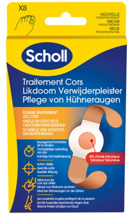 Scholl Likdoorn verwijderpleister 8 Stuks