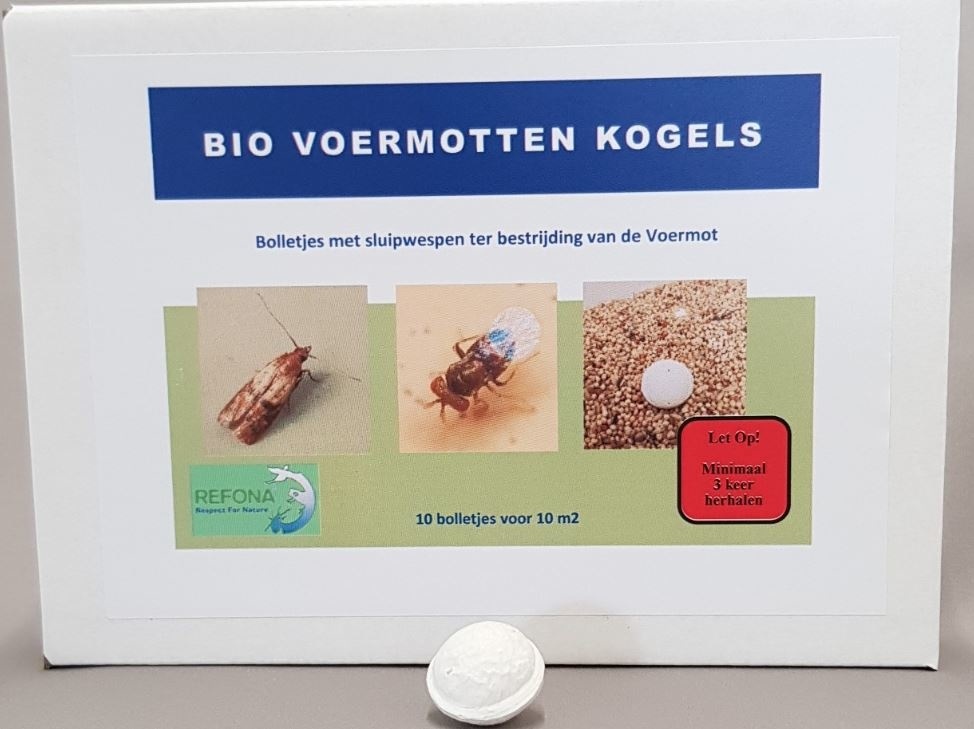 Refona Sluipwespen tegen alle soorten motten | bio voermotkogels de beste bestrijding