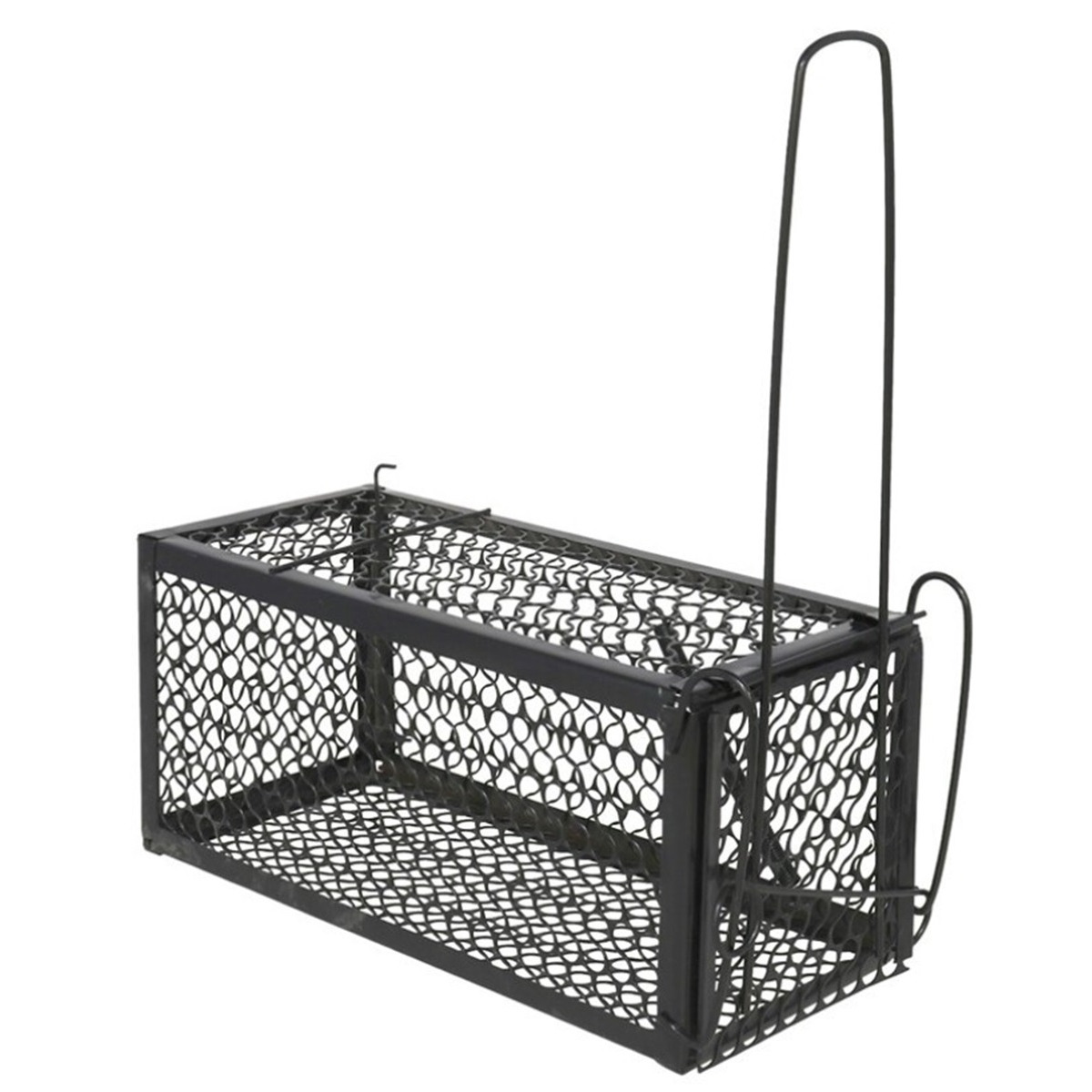 Alma garden Diervriendelijke muizenval/rattenval - 1x stuks - zwart - metaal - 28 x 11 cm -
