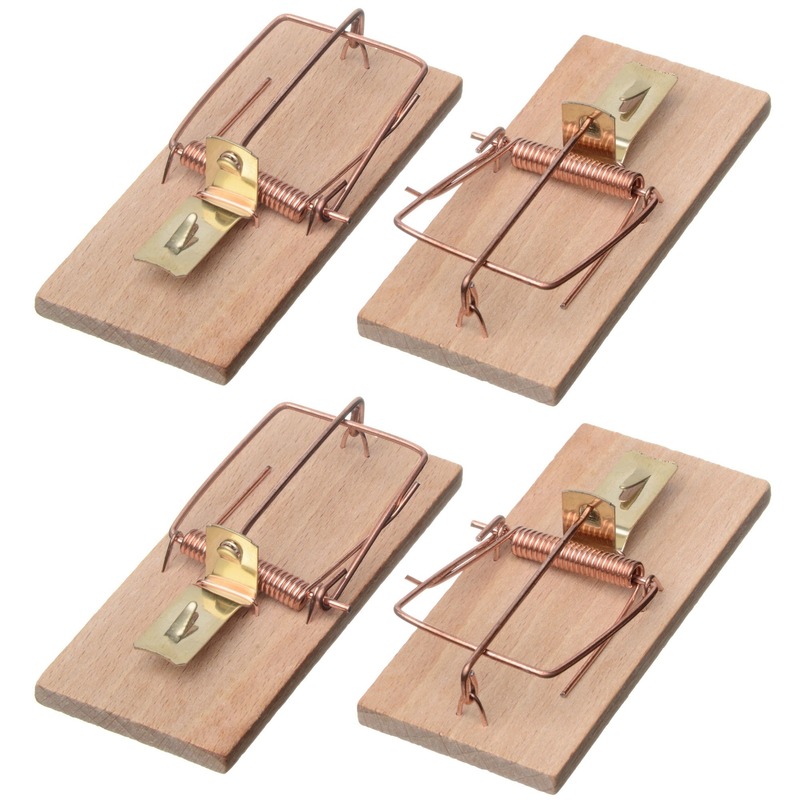 Ubbink Muizenval - 4x stuks - muizenklemmen - 10 cm - Ongediertebestrijding -