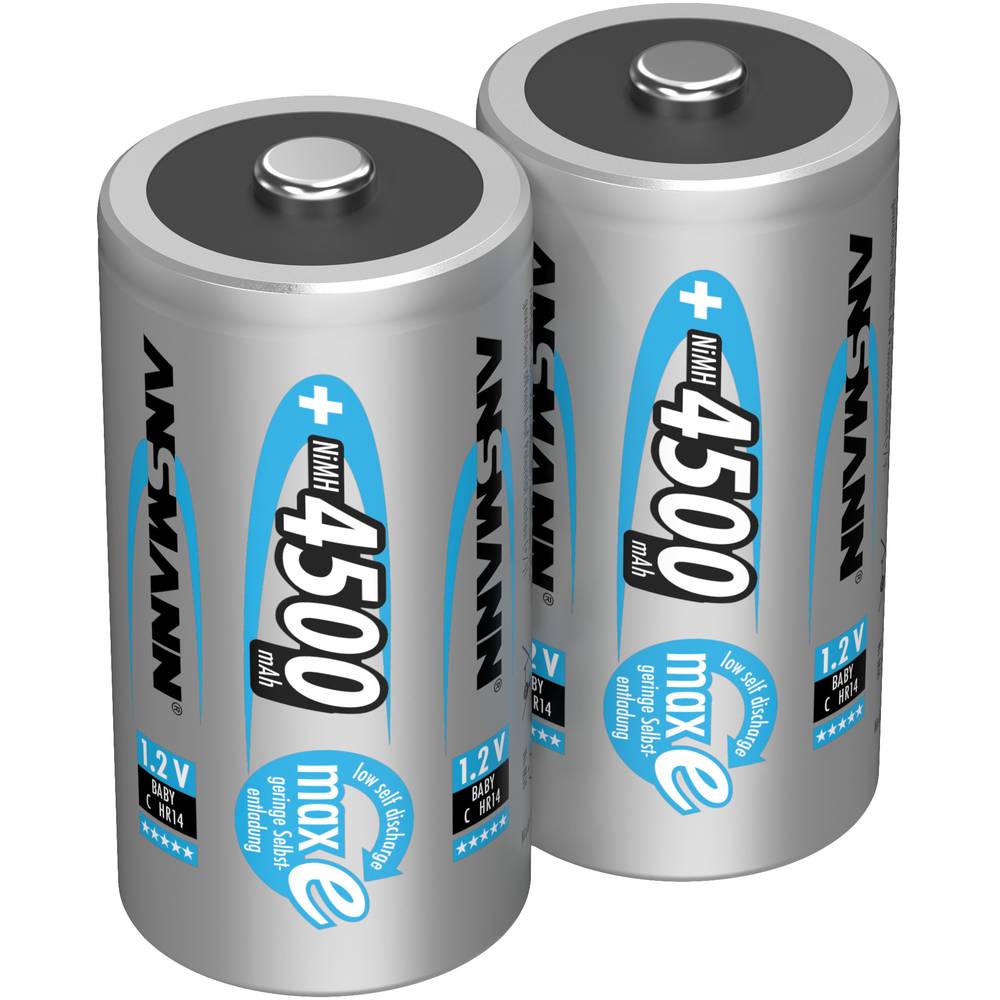 Ansmann Oplaadbare C batterij (baby)  maxE HR14 NiMH 1.2 V 4500 mAh 2 stuk(s)