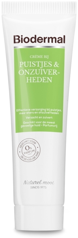 Biodermal Crème bij puistjes & onzuiverheden 30ml