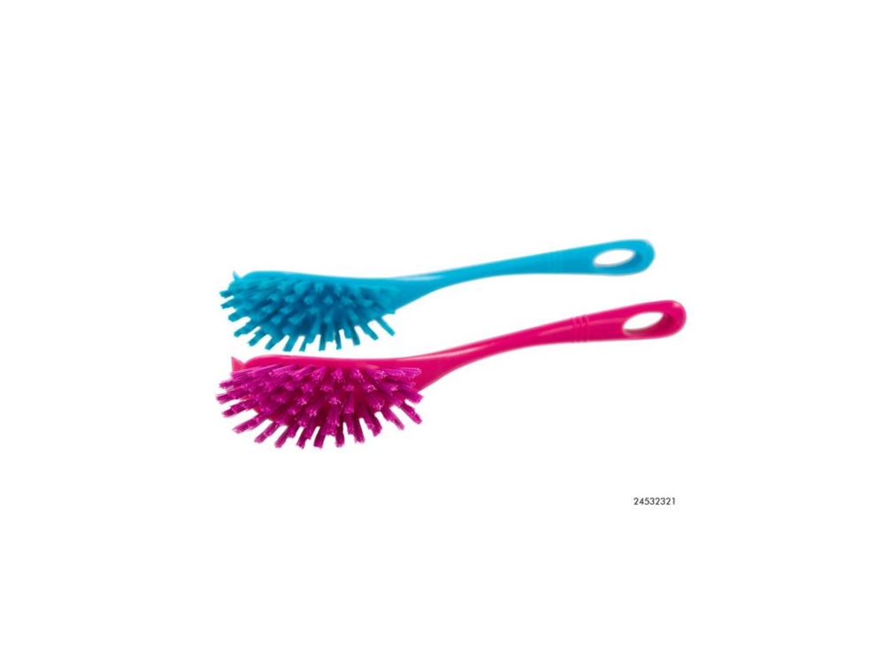 Kitchen Tools Afwasborstel blauw/roze