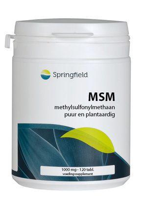 Springfield Msm lignisul 120 tabletten
