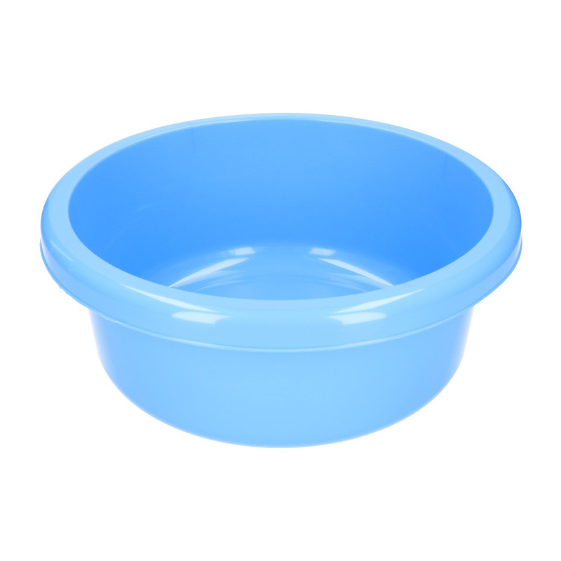 Merkloos Rond afwasteiltje / afwasbak blauw 6,2 liter -