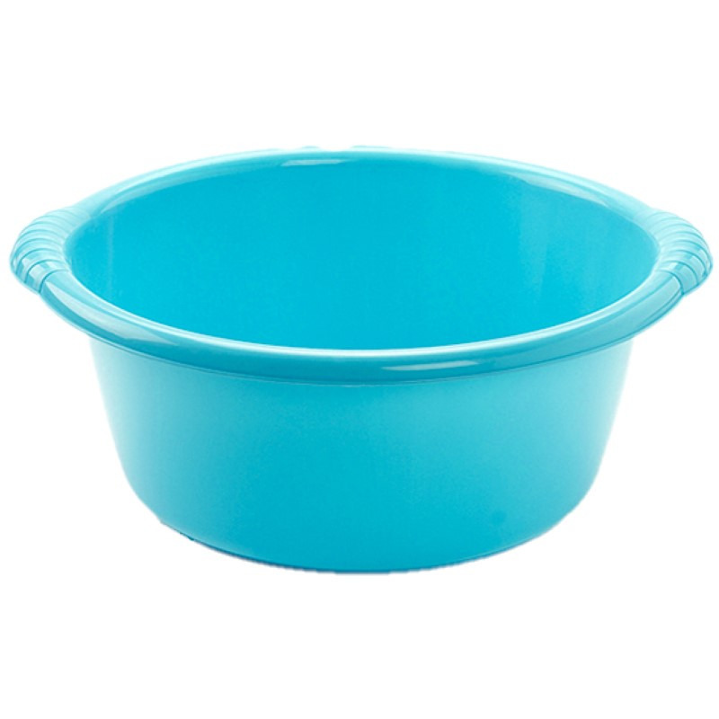 PlasticForte Kunststof teiltje/afwasbak rond 10 liter blauw -