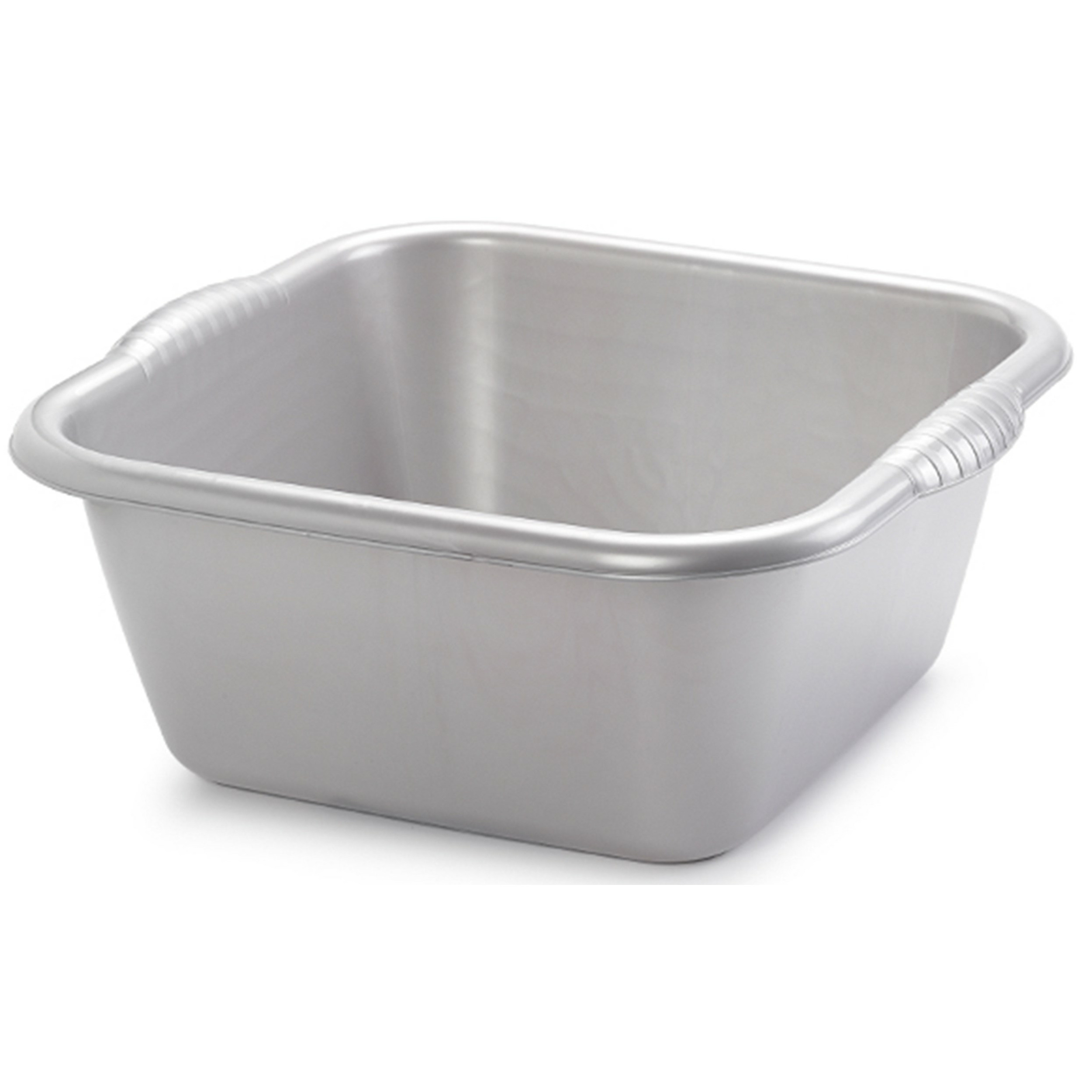 PlasticForte teiltje/afwasbak - vierkant - kunststof - 15 liter - x x 16 cm - Grijs -