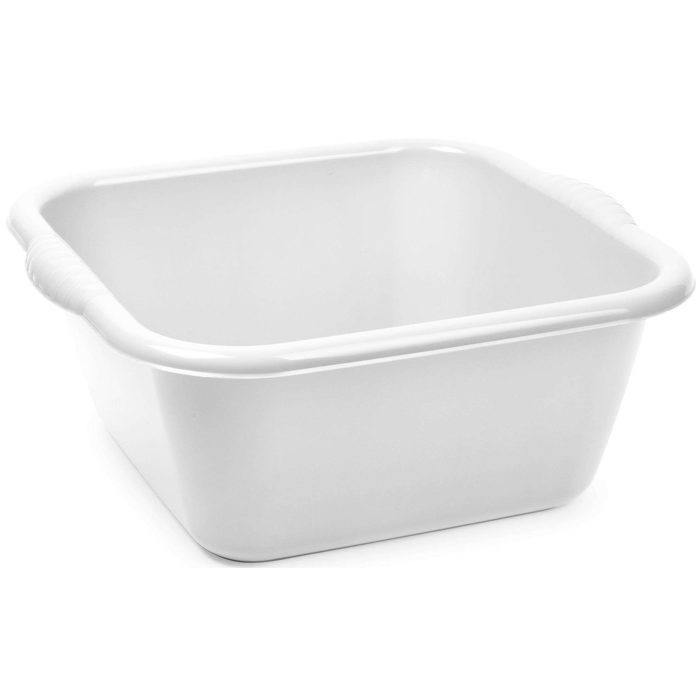 PlasticForte teiltje/afwasbak - vierkant - kunststof - 15 liter - x x 16 cm - Lichtgrijs -