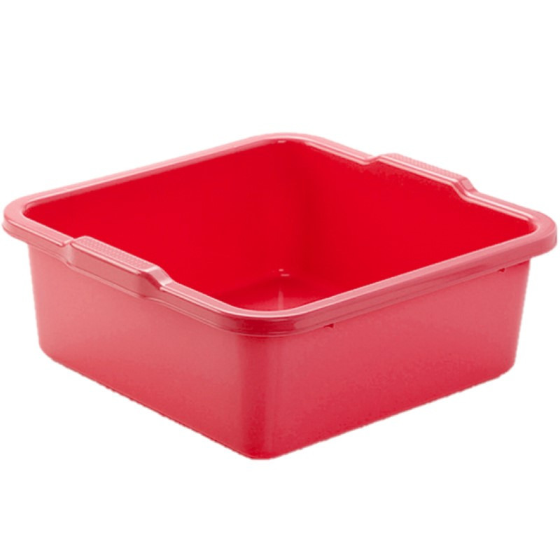 PlasticForte Afwasbak - kunststof - vierkant -11L - rood - x 35 x 13 cm - Huishouden -