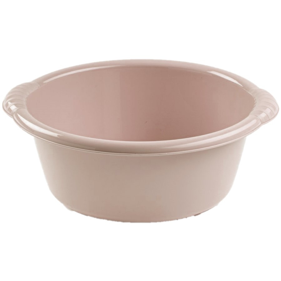 PlasticForte Afwasteiltje - 15 liter - taupe - rond - afwasbak - x 17 cm -