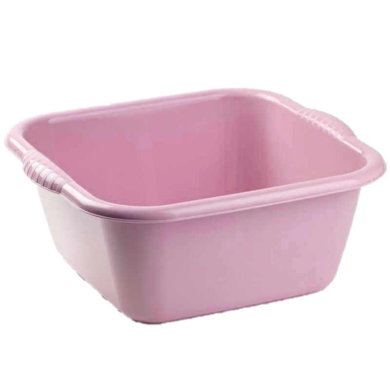 PlasticForte teiltje/afwasbak - Set van 2x stuks - vierkant - kunststof - 3 liter - 25 x 23 x 11 cm -