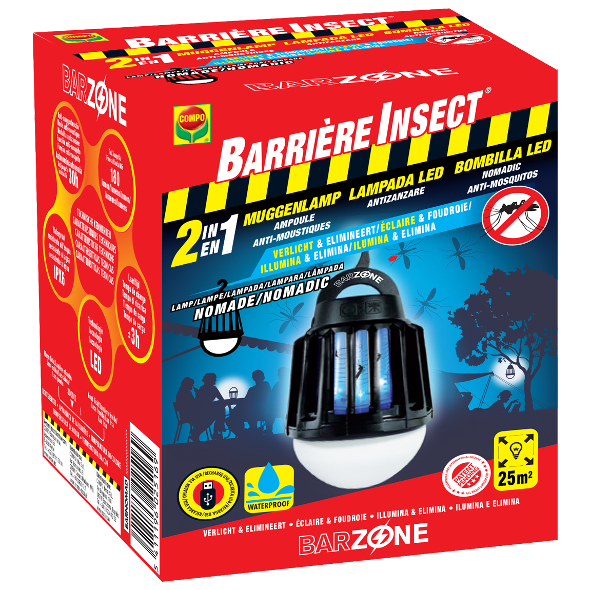 Compo 2 in 1 Insecten en LED lamp