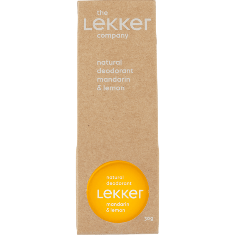 The Lekker Company Natural deodorant mandarin & lemon 30ml