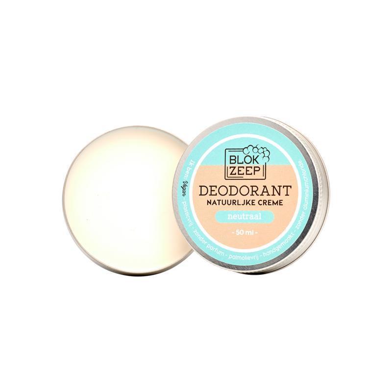 Blokzeep Natuurlijke deocreme neutraal 50 G