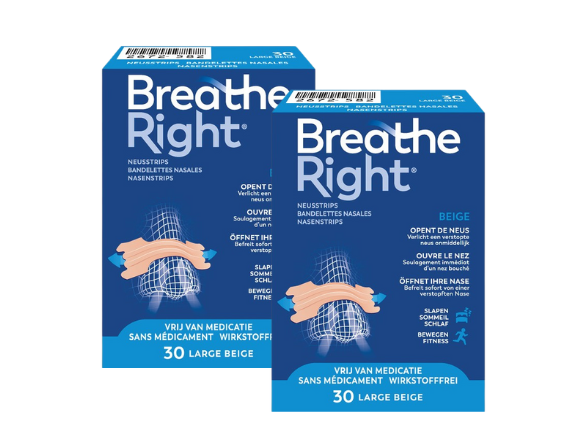 Breathe Right Neusstrips large beige 60 Stuks