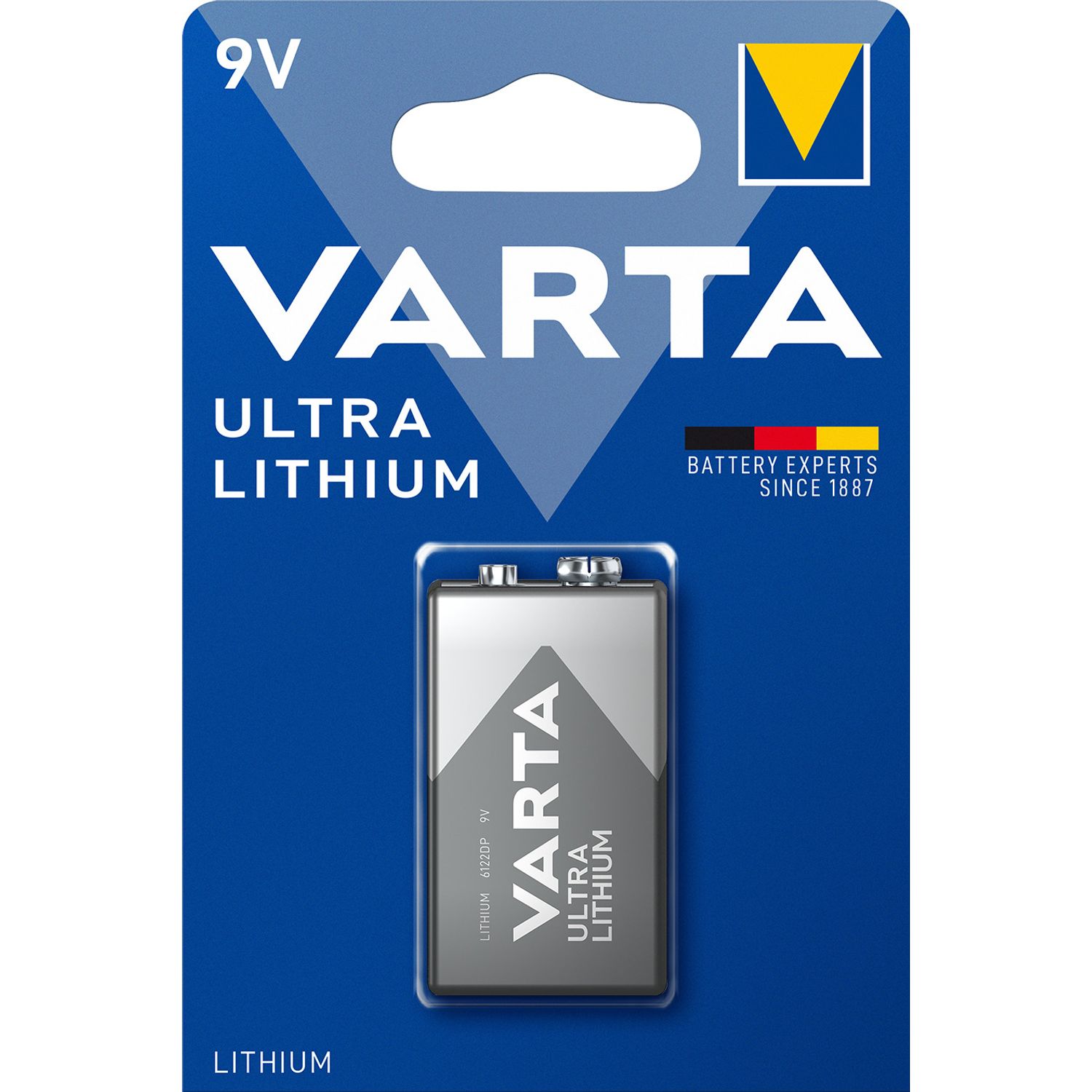 Varta Batterij Ultra Lithium 9v Voor Rookmelders