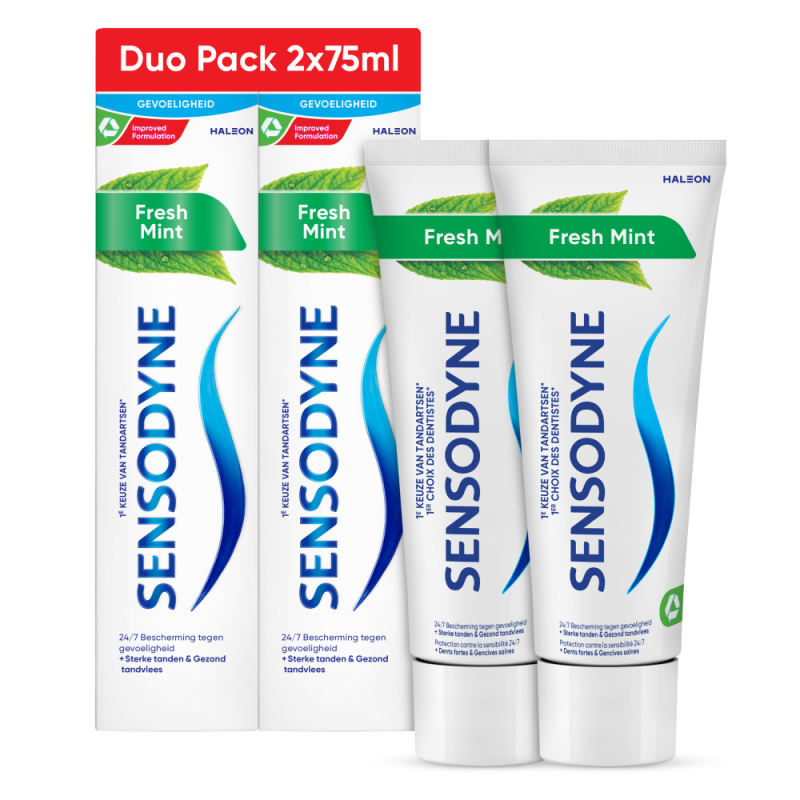 Sensodyne Tandpasta fresh mint 2 x 75 ml 150 ML