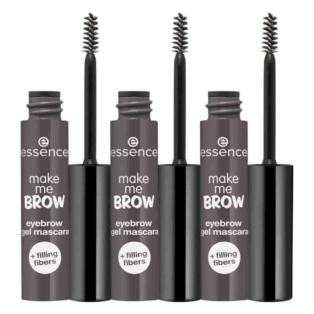 Essence 3x  Make Me Brow Eyebrow Gel Mascara 04 Ashy Brows 3,8 ml