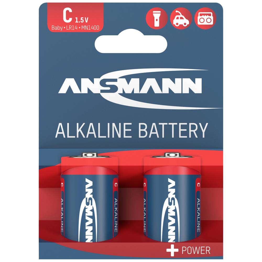 Ansmann LR14 Red-Line C batterij (baby) Alkaline 1.5 V 2 stuk(s)