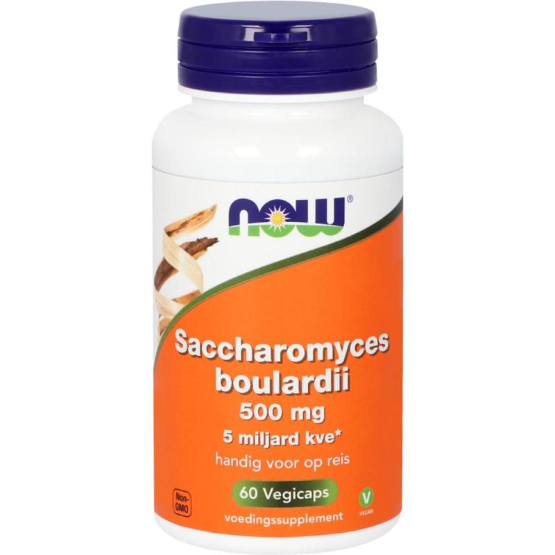 Now Saccaromyces boulardii 500mg 60 Vegicapsules