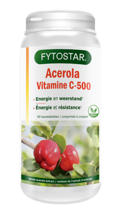 Fytostar Acerola Vitamine C-500 Kauwtabletten