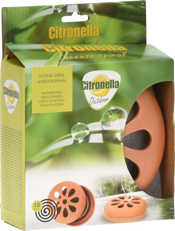 Citronella Outdoor Wierook Spiraalset terracotta