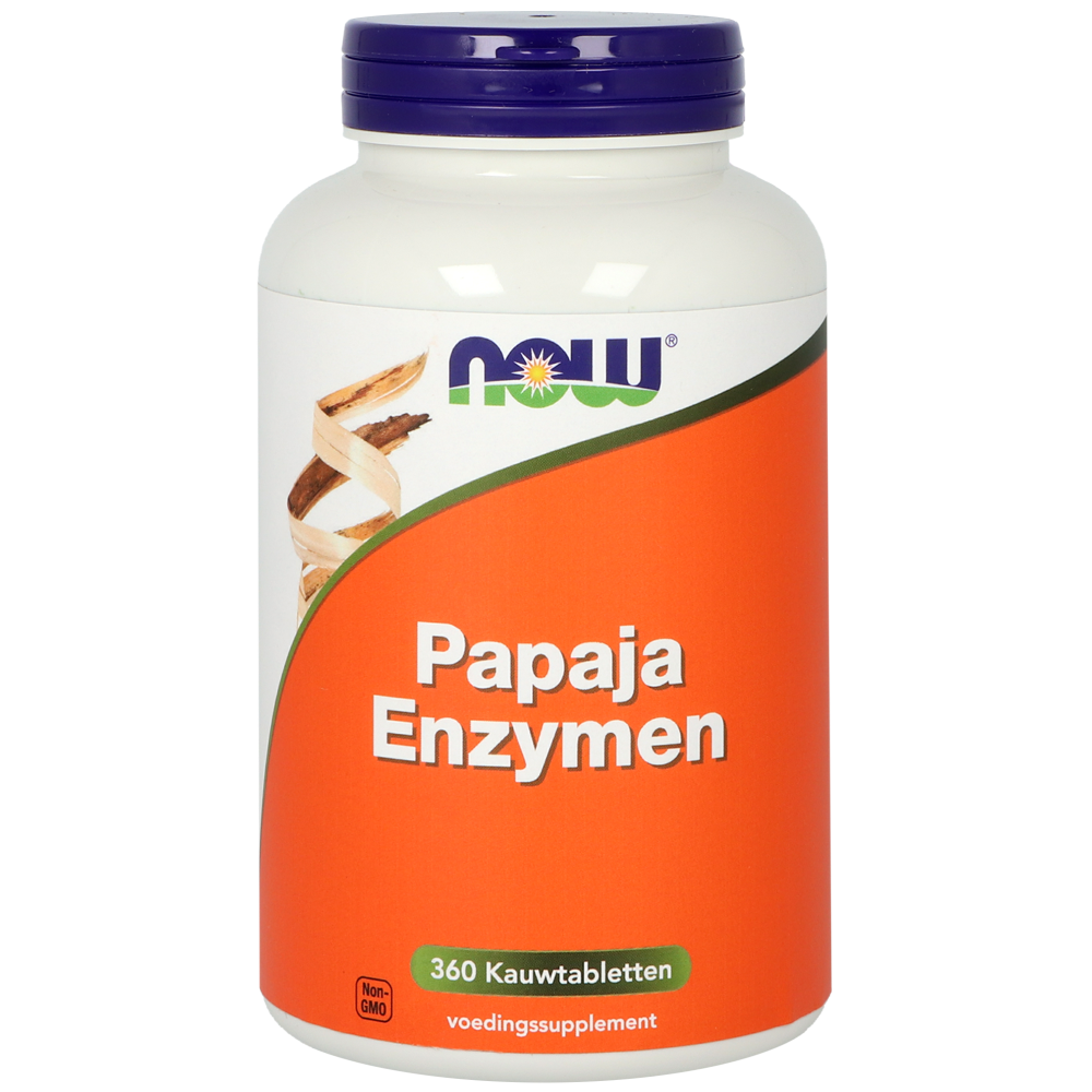 NOW Papaya Enzymen Kauwtabletten