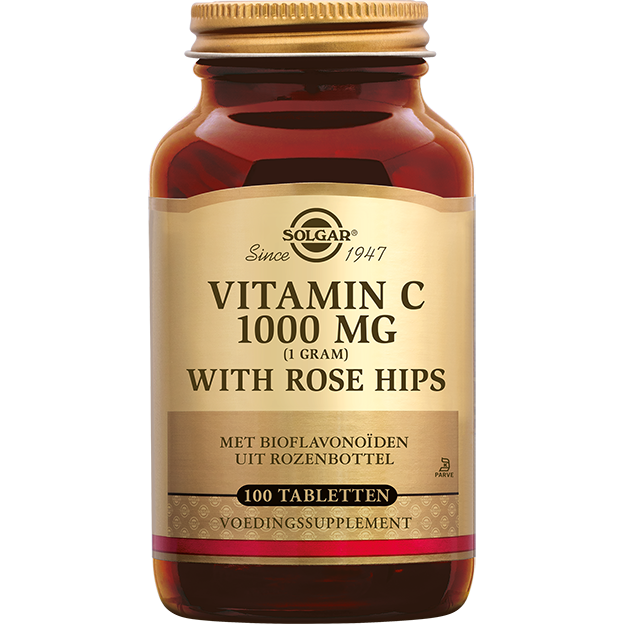 Solgar Vitamine C with Rose Hips (Rozenbottel) 1000 mg Tabletten