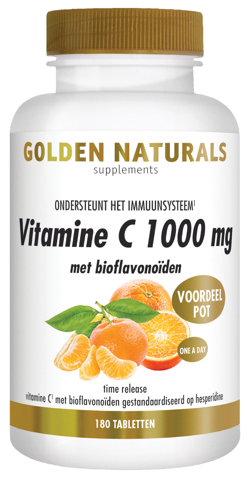 Golden Naturals Vitamine C 1000mg met bioflavonoïden Tabletten