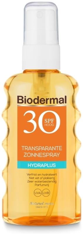 Biodermal Transparante zonnespray spf30 175ml