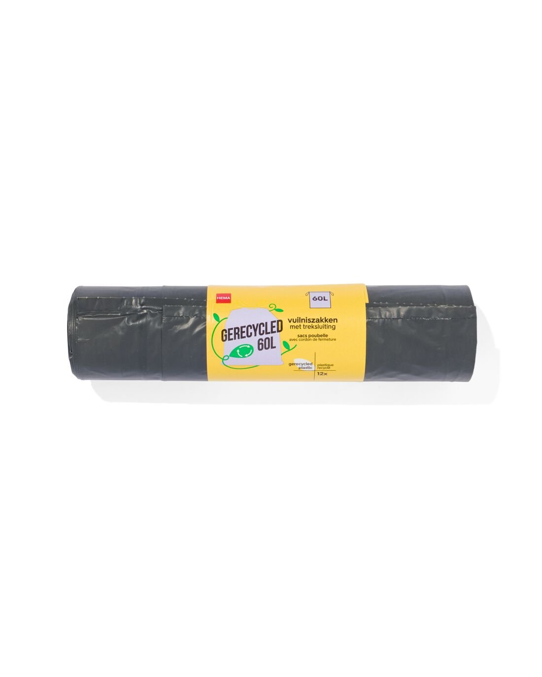 HEMA Huisvuilzakken met trekband 60L - 12 stuks