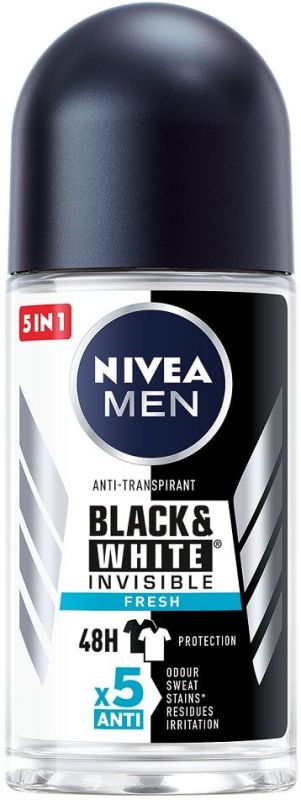 Nivea Roll-on for men black & white invisible fresh 50ml