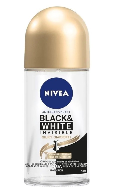 Nivea Deoroller black&white silky 50ml