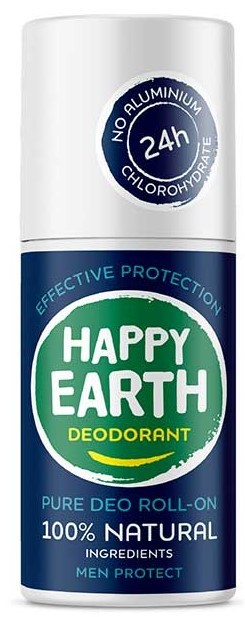 Happy Earth Pure deo roll-on men protect 75ml