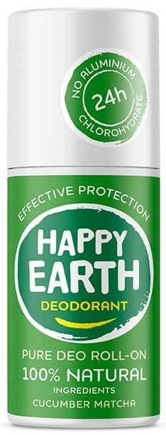 Happy Earth Pure deo roll-on cucumber matcha 75ml