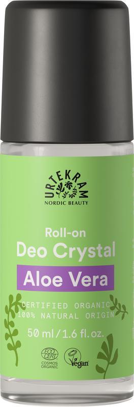 Urtekram Deodorant crystal roll on aloe vera 50ml