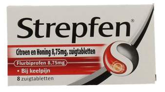 Strepfen Honing & citroen 8,75mg 8 zuigtabletten